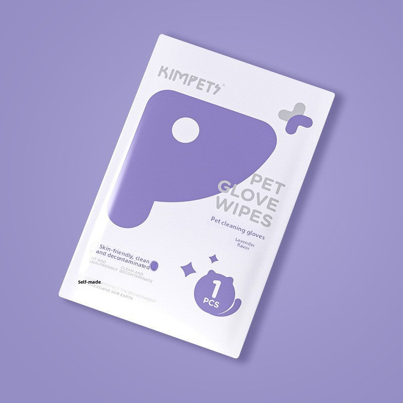Disposable Pet Cleaning Gloves โ Dog & Cat Bath Wipes, Deodorizing, Grooming & Massage Mitts