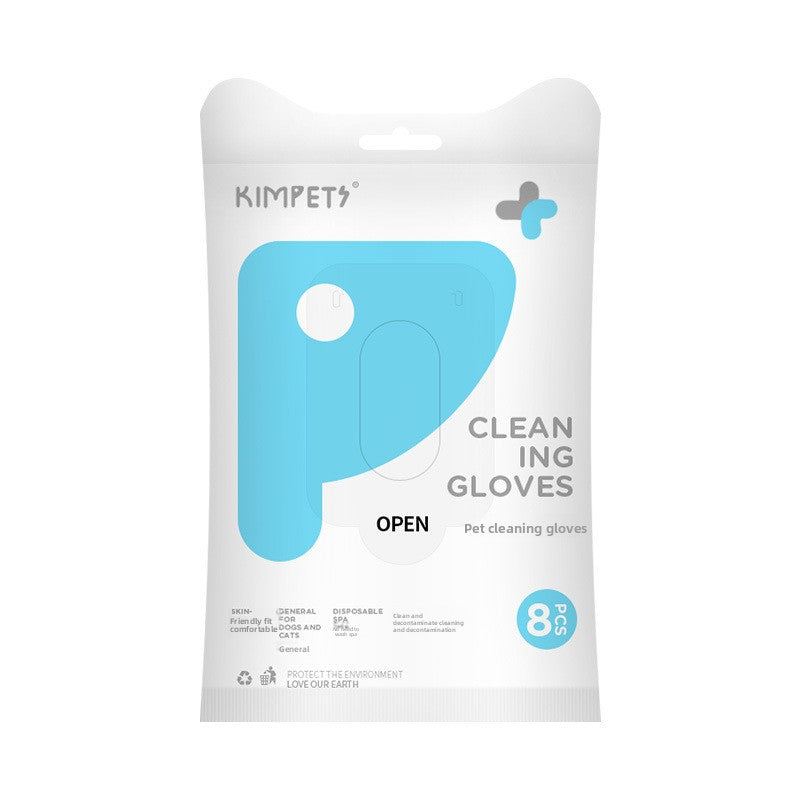 Disposable Pet Cleaning Gloves โ Dog & Cat Bath Wipes, Deodorizing, Grooming & Massage Mitts